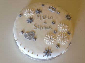 Torta Nozze d'argento
